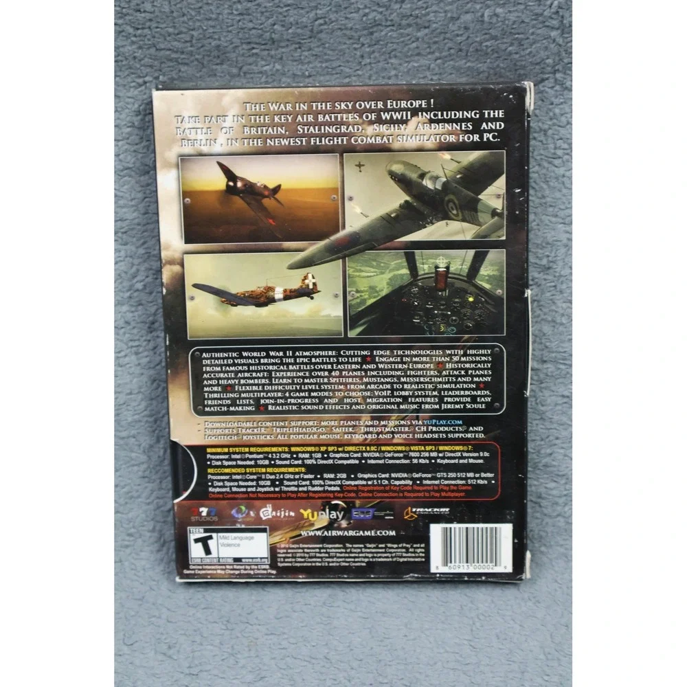 Wings Of Prey WWII Air Combat PC DVD-ROM‎ Video Game Complete Tested Disc